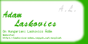 adam laskovics business card